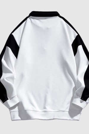 Style Core Aesthetics, New Style Trends Retro Colorblock Sweatshirt