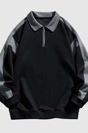 Style Core Aesthetics, New Style Trends Retro Colorblock Sweatshirt