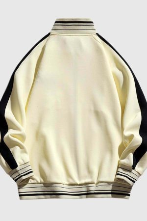 Style Core Aesthetics, New Style Trends Retro Colorblock Track Jacket