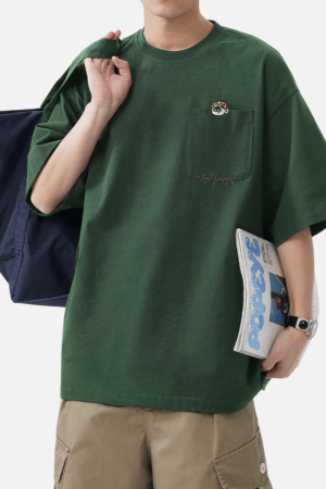 Style Core Aesthetics, New Style Trends Retro Embroidery Cotton T-Shirt