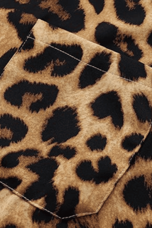 Style Core Aesthetics, New Style Trends Retro Leopard Print Shirt