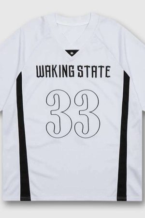 Style Core Aesthetics, New Style Trends Retro Number Jersey Tee