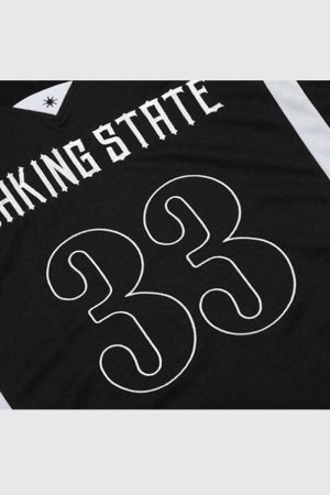 Style Core Aesthetics, New Style Trends Retro Number Jersey Tee