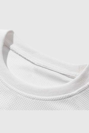 Style Core Aesthetics, New Style Trends Retro Patterned Loose-Fit Sweatshirt