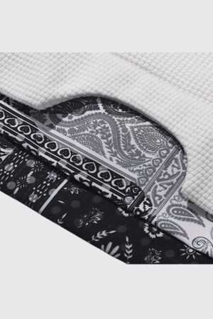 Style Core Aesthetics, New Style Trends Retro Patterned Loose-Fit Sweatshirt