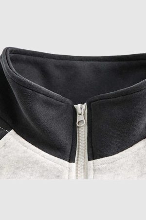 Style Core Aesthetics, New Style Trends Retro Stand Collar Track Jacket