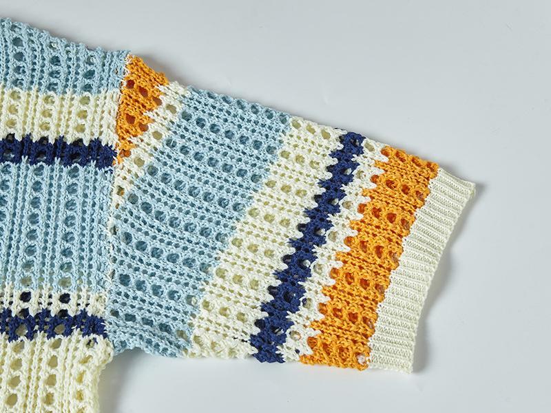 Style Core Aesthetics, New Style Trends Retro Striped Knit Tee Style Core Aesthetics, New Style Trends Retro Striped Knit Tee