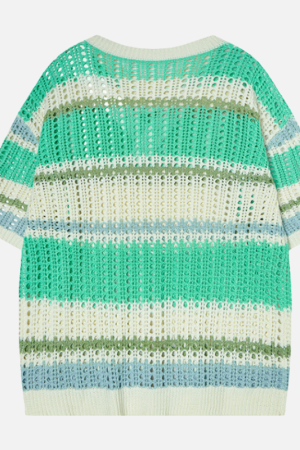 Style Core Aesthetics, New Style Trends Retro Striped Knit Tee