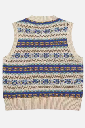 Style Core Aesthetics, New Style Trends Retro Striped Knit Vest