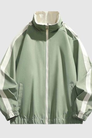 Style Core Aesthetics, New Style Trends Reversible Color-Block Jacket