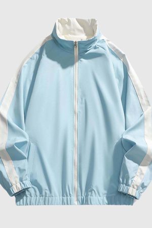 Style Core Aesthetics, New Style Trends Reversible Color-Block Sports Jacket