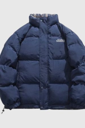 Style Core Aesthetics, New Style Trends Reversible Sporty Casual Padded Jacket