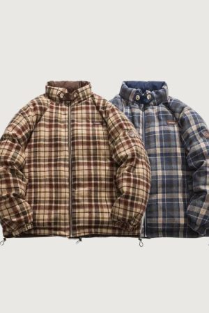 Style Core Aesthetics, New Style Trends Reversible Sporty Casual Padded Jacket