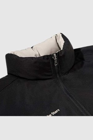 Style Core Aesthetics, New Style Trends Reversible Two-Tone Puffer Jacket