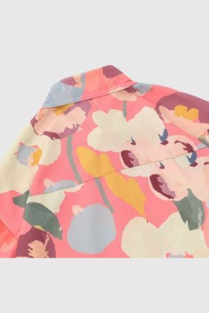 Style Core Aesthetics, New Style Trends Rose Contrast Cotton Shirts