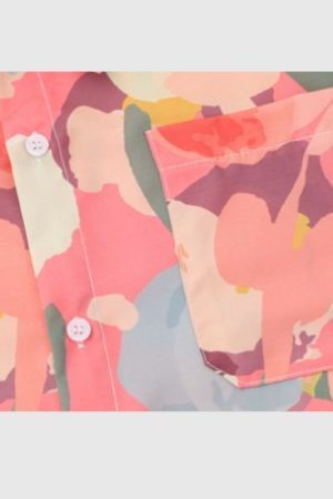 Style Core Aesthetics, New Style Trends Rose Contrast Cotton Shirts