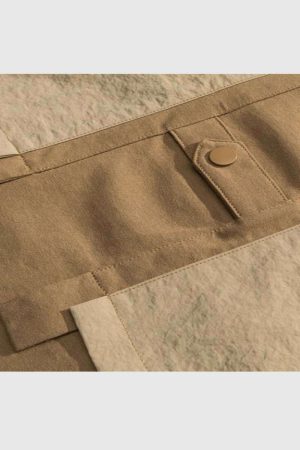 Style Core Aesthetics, New Style Trends Rustic Two-Tone Patchwork Shirt