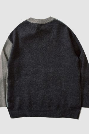 Style Core Aesthetics, New Style Trends Sailboat Embroidery Sweater