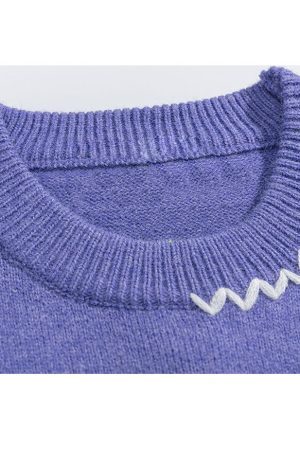 Style Core Aesthetics, New Style Trends Scarf Rabbit Pattern Sweater