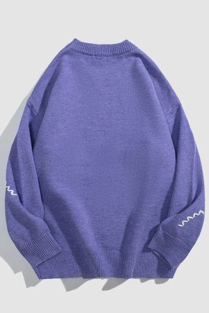 Style Core Aesthetics, New Style Trends Scarf Rabbit Pattern Sweater