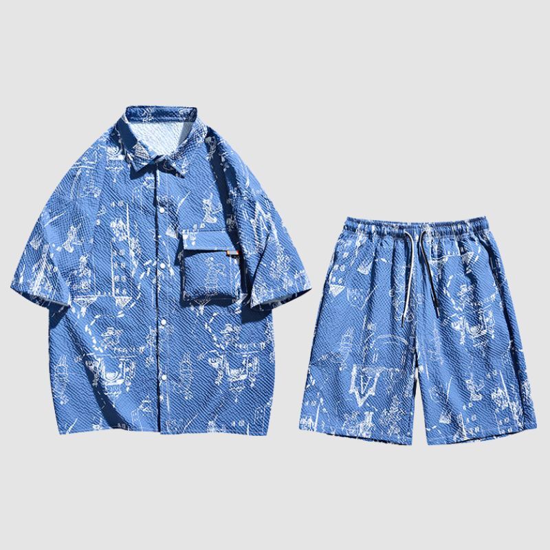 Style Core Aesthetics, New Style Trends Seersucker Casual Sets