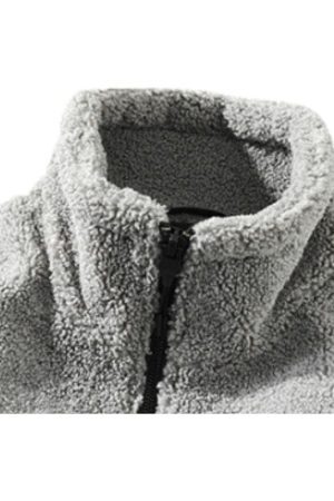 Style Core Aesthetics, New Style Trends Shearling Color-Block Collar Jacket