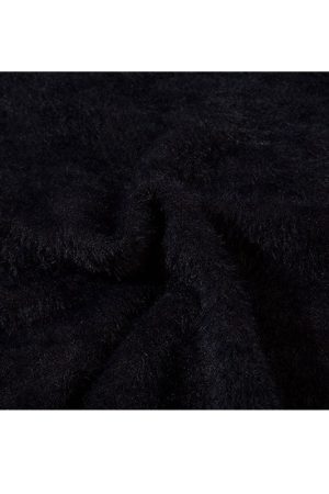 Style Core Aesthetics, New Style Trends Sheep Pattern Embroidered Mink Hair Pullover