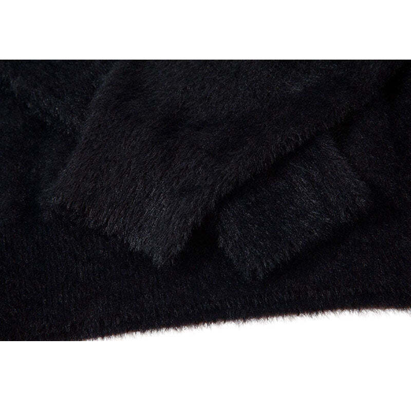 Style Core Aesthetics, New Style Trends Sheep Pattern Embroidered Mink Hair Pullover Style Core Aesthetics, New Style Trends Sheep Pattern Embroidered Mink Hair Pullover