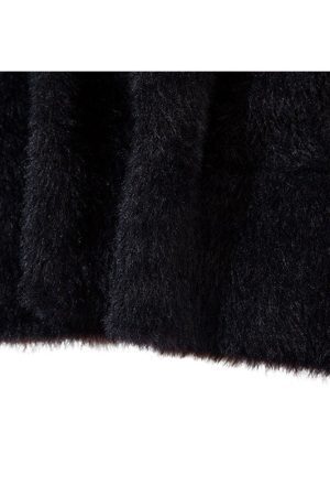 Style Core Aesthetics, New Style Trends Sheep Pattern Embroidered Mink Hair Pullover