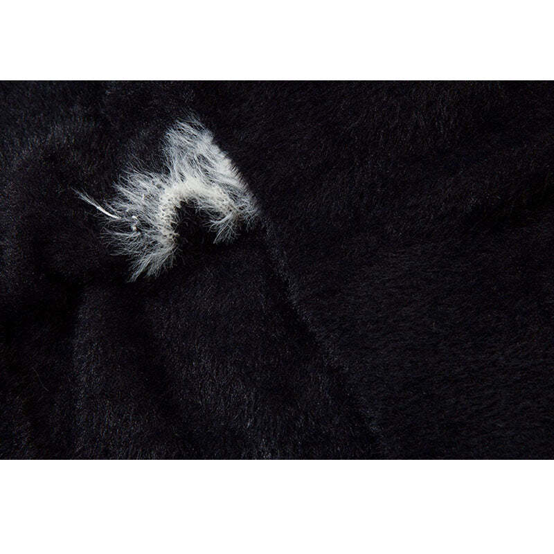 Style Core Aesthetics, New Style Trends Sheep Pattern Embroidered Mink Hair Pullover Style Core Aesthetics, New Style Trends Sheep Pattern Embroidered Mink Hair Pullover