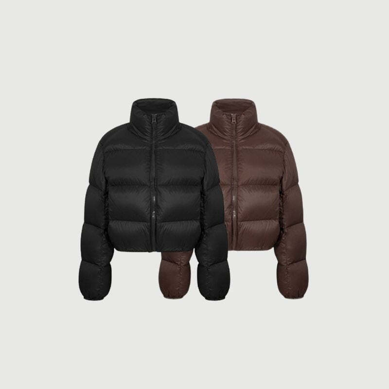 Style Core Aesthetics, New Style Trends Short Vintage Chic Down Coat Style Core Aesthetics, New Style Trends Short Vintage Chic Down Coat