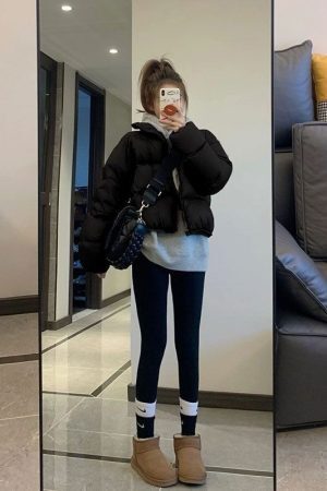 Style Core Aesthetics, New Style Trends Short Vintage Chic Down Coat