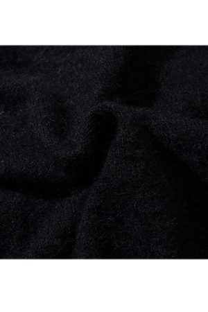 Style Core Aesthetics, New Style Trends Shy Dog Pattern Fuzzy Sweater