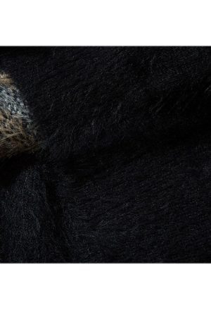 Style Core Aesthetics, New Style Trends Shy Dog Pattern Fuzzy Sweater