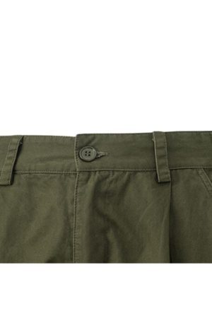 Style Core Aesthetics, New Style Trends Side Pocket Patch Pleated Cargo Pants