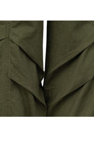 Style Core Aesthetics, New Style Trends Side Pocket Patch Pleated Cargo Pants