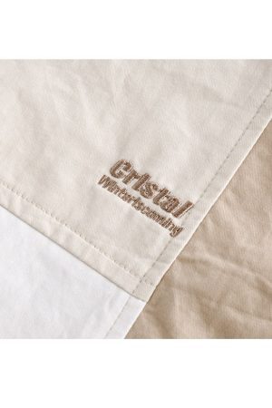 Style Core Aesthetics, New Style Trends Simple Contrast Patchwork Shirts