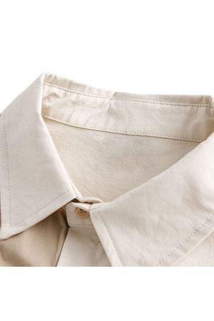 Style Core Aesthetics, New Style Trends Simple Contrast Patchwork Shirts