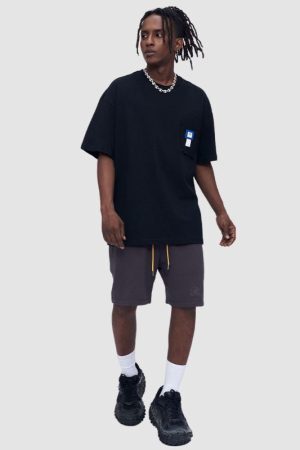 Style Core Aesthetics, New Style Trends Simple Irregular Pocket Tee