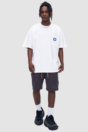 Style Core Aesthetics, New Style Trends Simple Irregular Pocket Tee