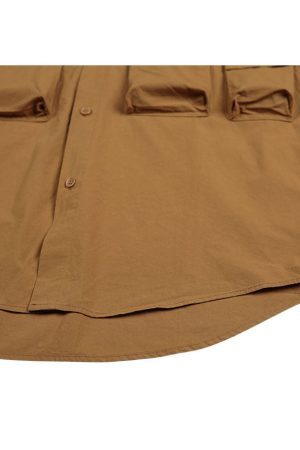 Style Core Aesthetics, New Style Trends Simple Pocket Cargo Shirts