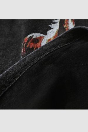 Style Core Aesthetics, New Style Trends Skeleton Devil Print Sweatshirt