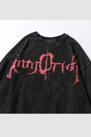 Style Core Aesthetics, New Style Trends Skeleton Devil Print Sweatshirt