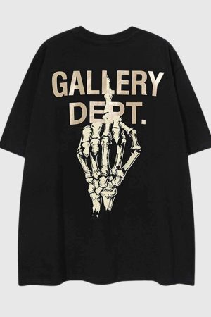 Style Core Aesthetics, New Style Trends Skeleton Graphic Print T-shirt