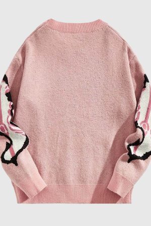 Style Core Aesthetics, New Style Trends Skeleton Knit Sweater