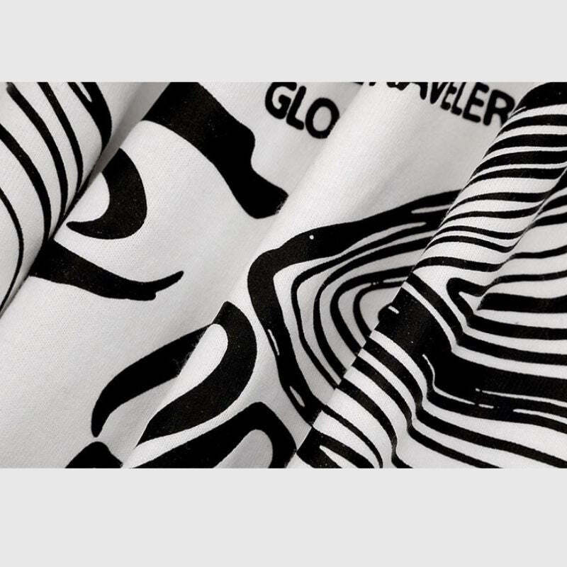 Style Core Aesthetics, New Style Trends Sketch Cotton Airplane Tee Style Core Aesthetics, New Style Trends Sketch Cotton Airplane Tee