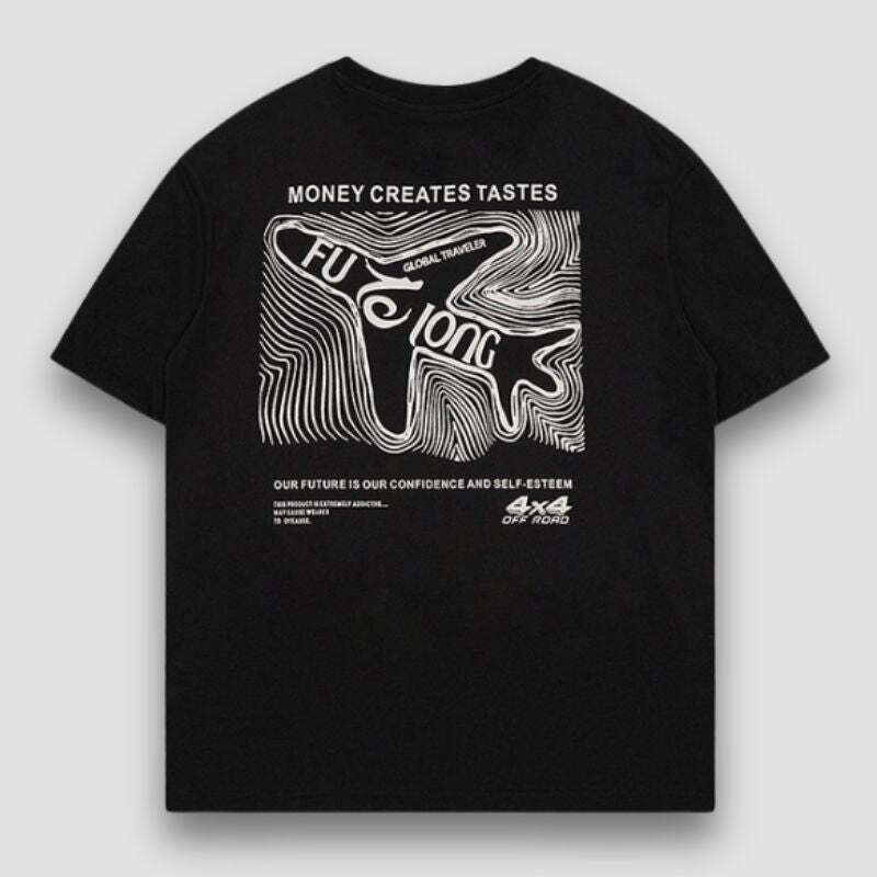 Style Core Aesthetics, New Style Trends Sketch Cotton Airplane Tee