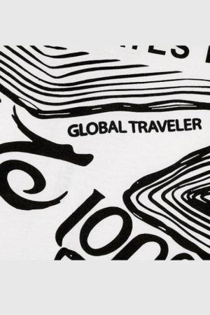 Style Core Aesthetics, New Style Trends Sketch Cotton Airplane Tee