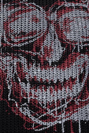 Style Core Aesthetics, New Style Trends Skull Sleeveless Knit Sweater