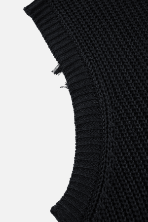 Style Core Aesthetics, New Style Trends Skull Sleeveless Knit Sweater